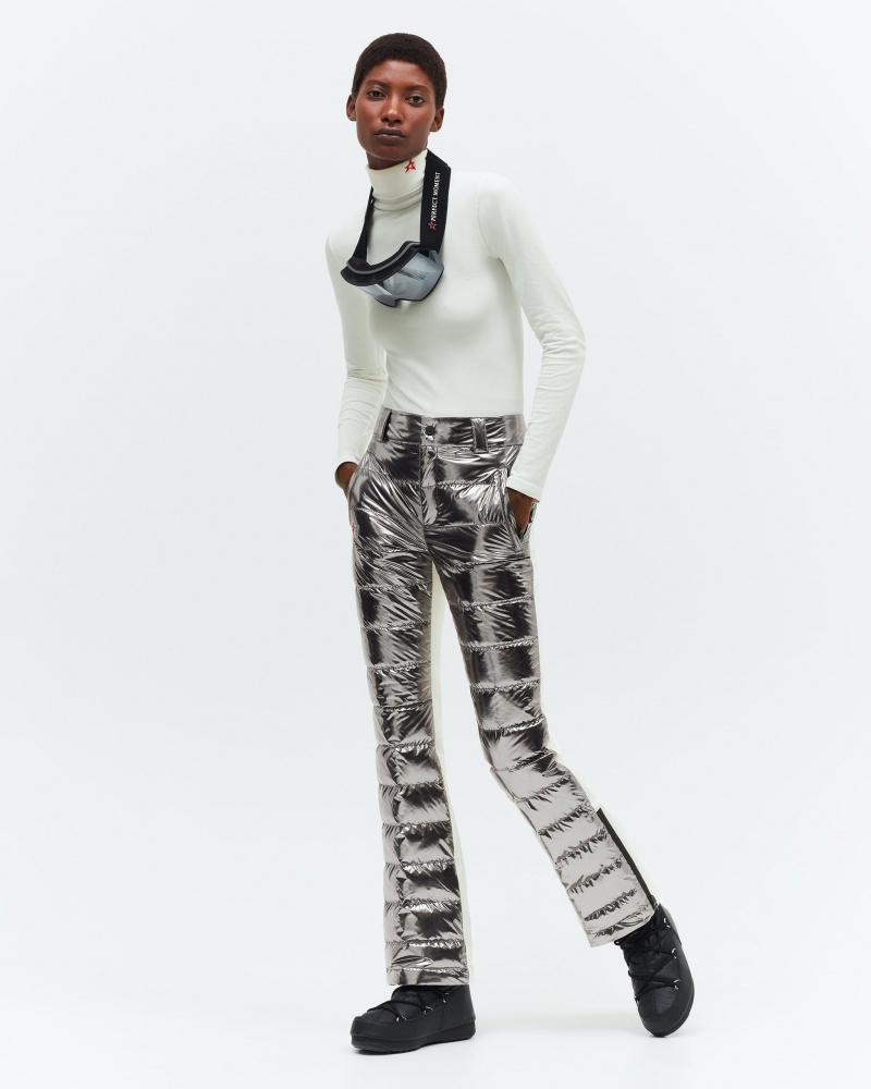 Perfect Moment Metallic Talia Pant Argent | 784195PCF