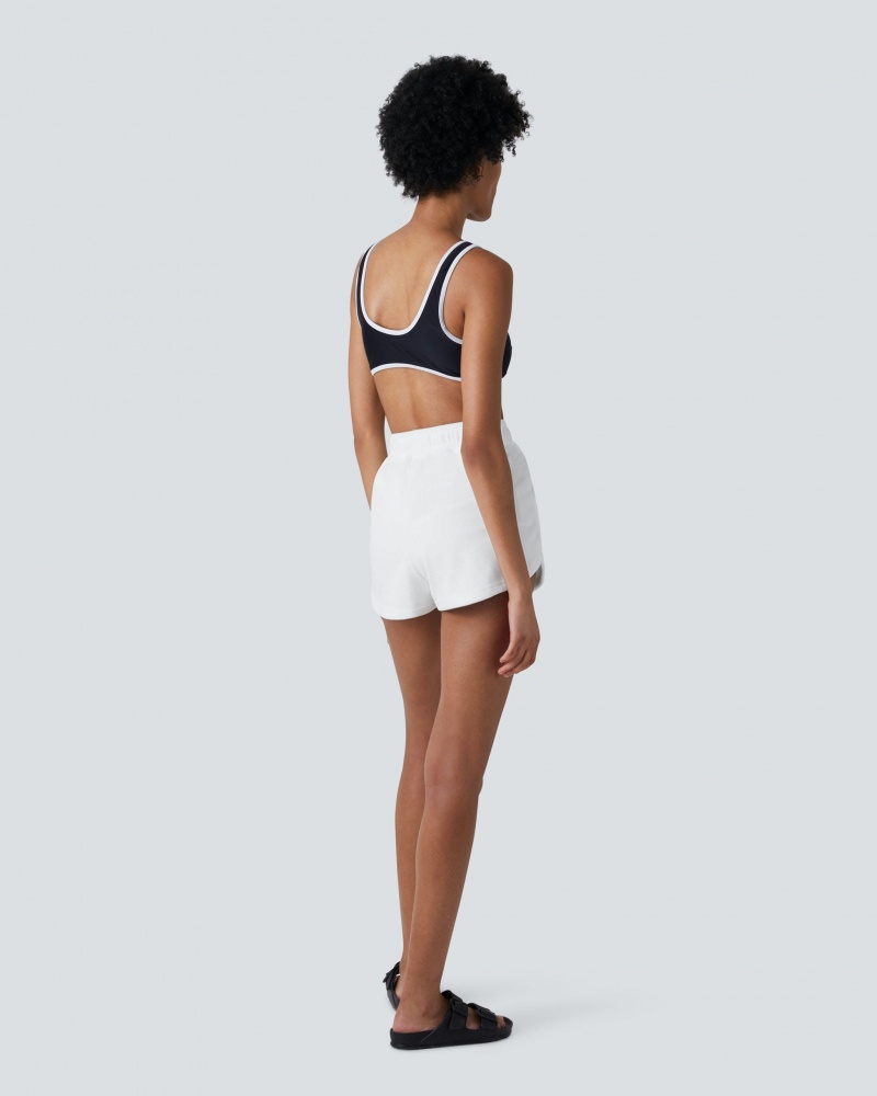 Perfect Moment Misty Towelling Shorts Blanche | 835410JGS