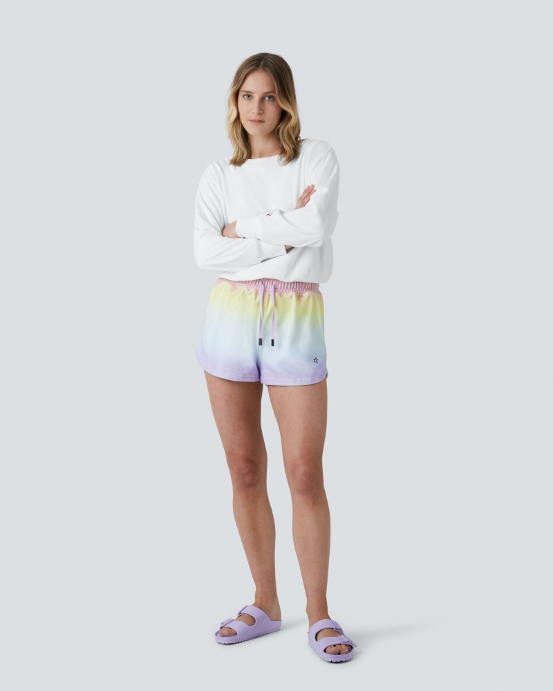 Perfect Moment Misty Towelling Shorts Pastel Rainbow | 382617TCG
