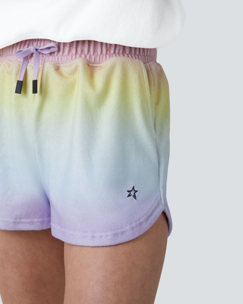 Perfect Moment Misty Towelling Shorts Pastel Rainbow | 382617TCG