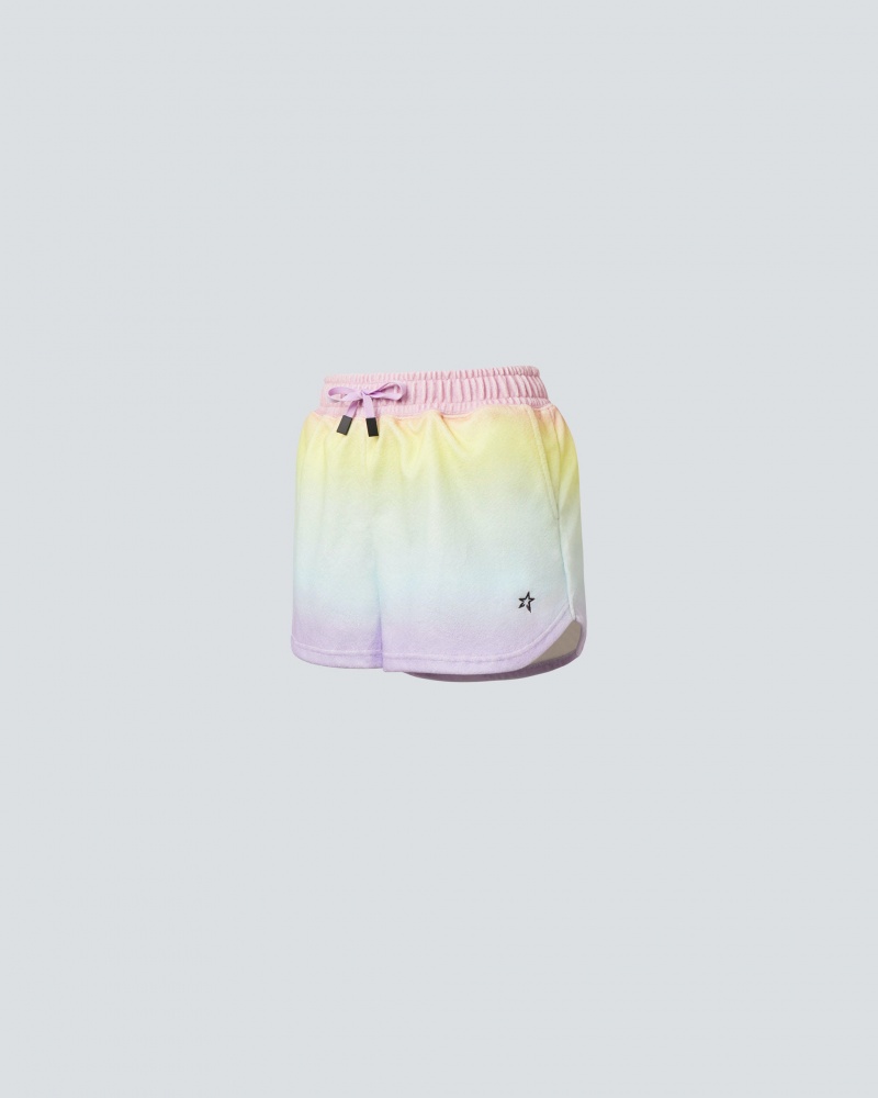 Perfect Moment Misty Towelling Shorts Pastel Rainbow | 382617TCG