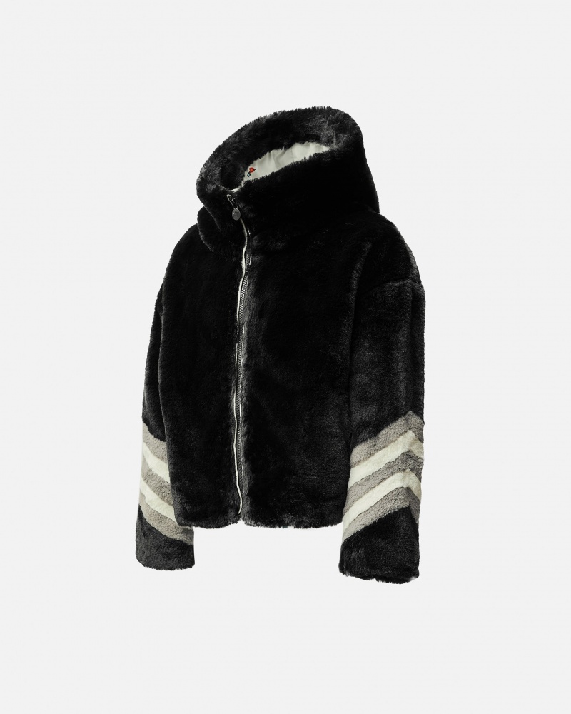 Perfect Moment Noelle Faux Fur Bomber Jacket Noir | 372491FKL