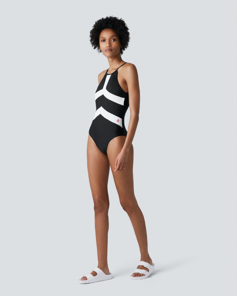 Perfect Moment Nordic Halter One-Piece Swimsuit Noir | 627803HQL