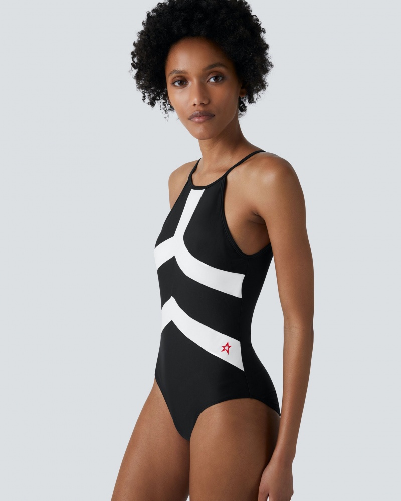 Perfect Moment Nordic Halter One-Piece Swimsuit Noir | 627803HQL
