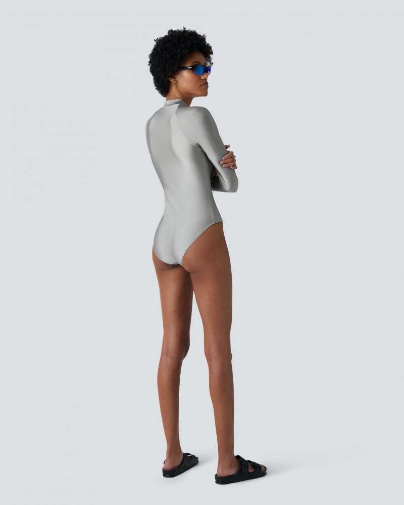 Perfect Moment PM Half-Zip Spring Suit Argent | 136497TEK