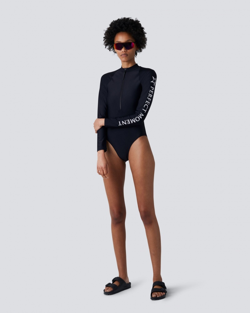 Perfect Moment PM Half-Zip Spring Suit Noir | 325679RAH