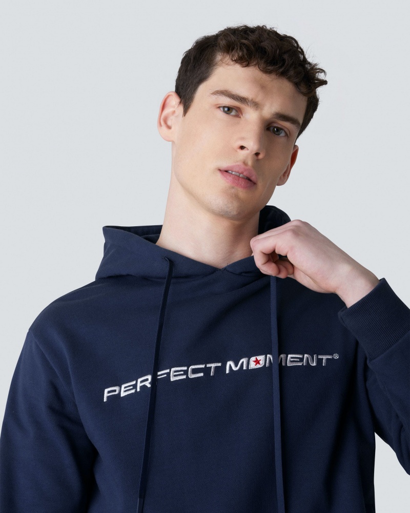 Perfect Moment PM Hoodie Bleu Marine | 207483FMC