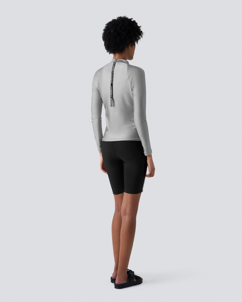 Perfect Moment PM Long Sleeve Rash Guard Argent | 401736FPR