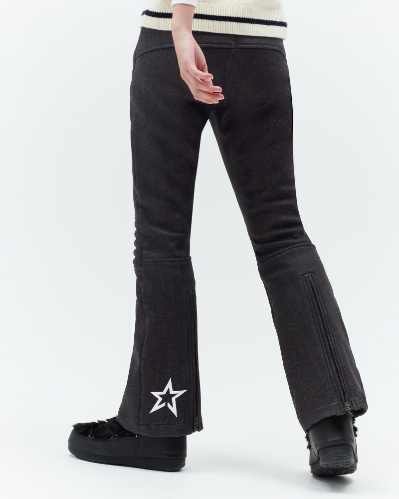 Perfect Moment PM x DL1961 Denim Aurora Flare Pant Noir | 841273YDN