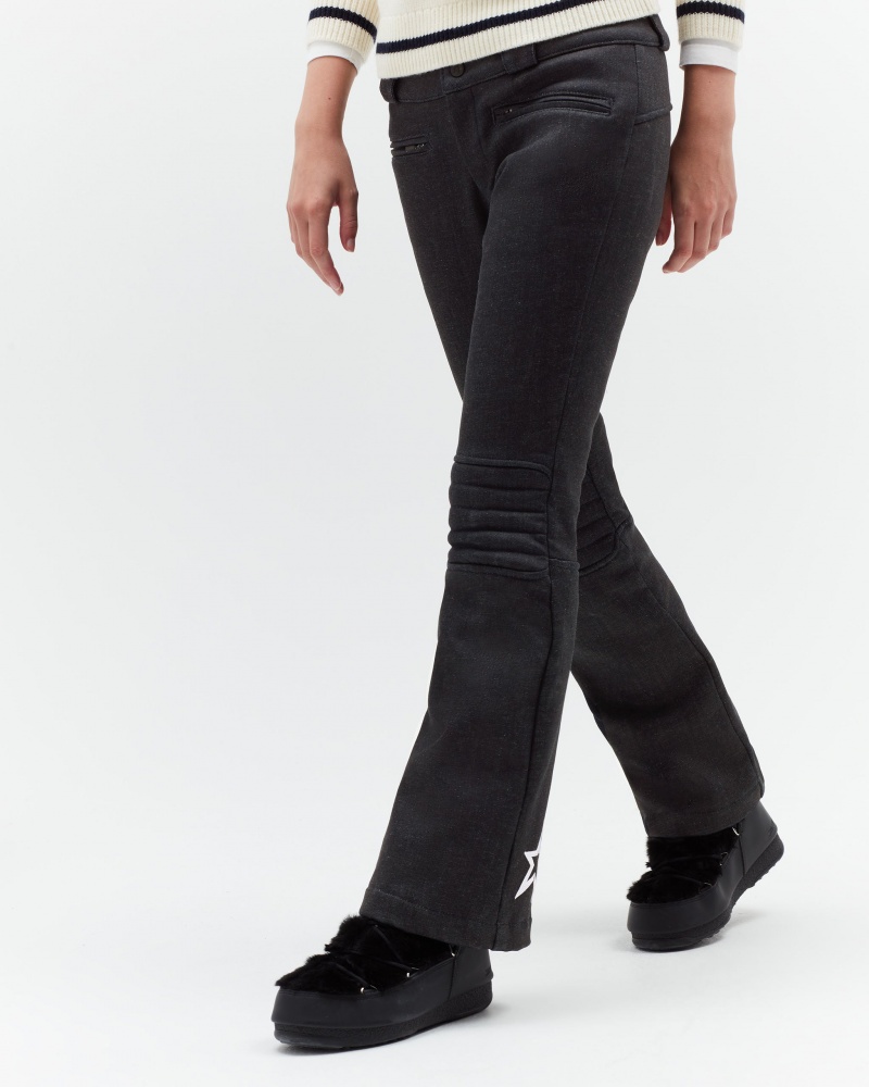 Perfect Moment PM x DL1961 Denim Aurora Flare Pant Noir | 841273YDN