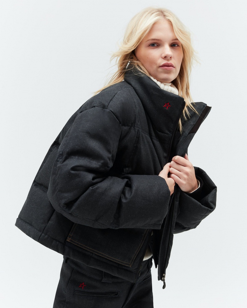 Perfect Moment PM x DL1961 Denim Nevada Jacket Noir | 297085RUW