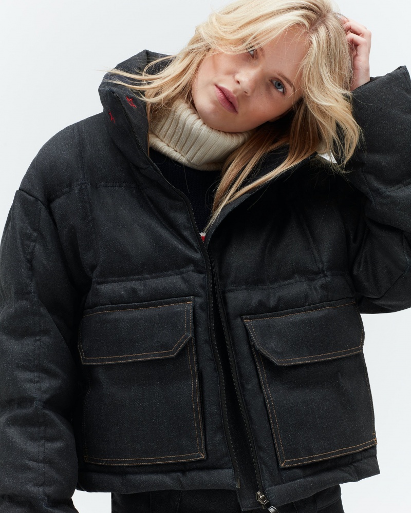 Perfect Moment PM x DL1961 Denim Nevada Jacket Noir | 297085RUW