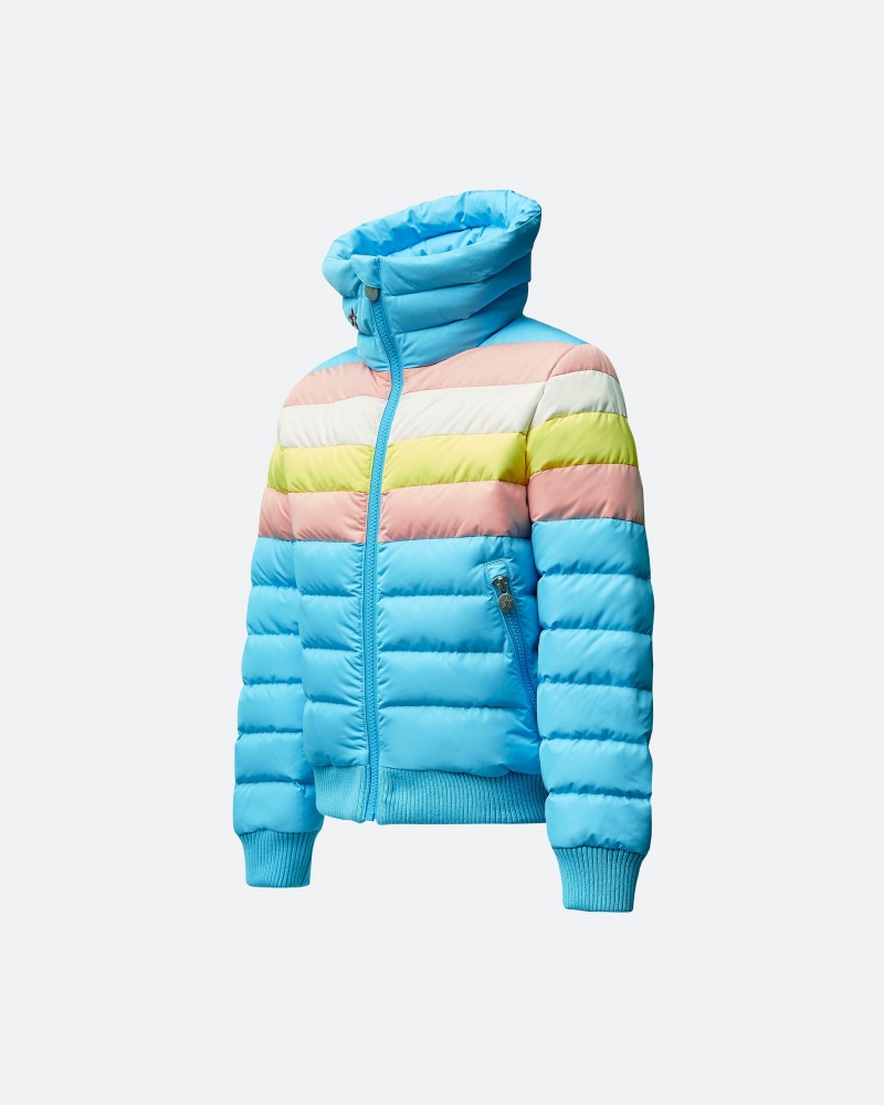 Perfect Moment Pastel Queenie Down Jacket Bleu | 092187LSQ