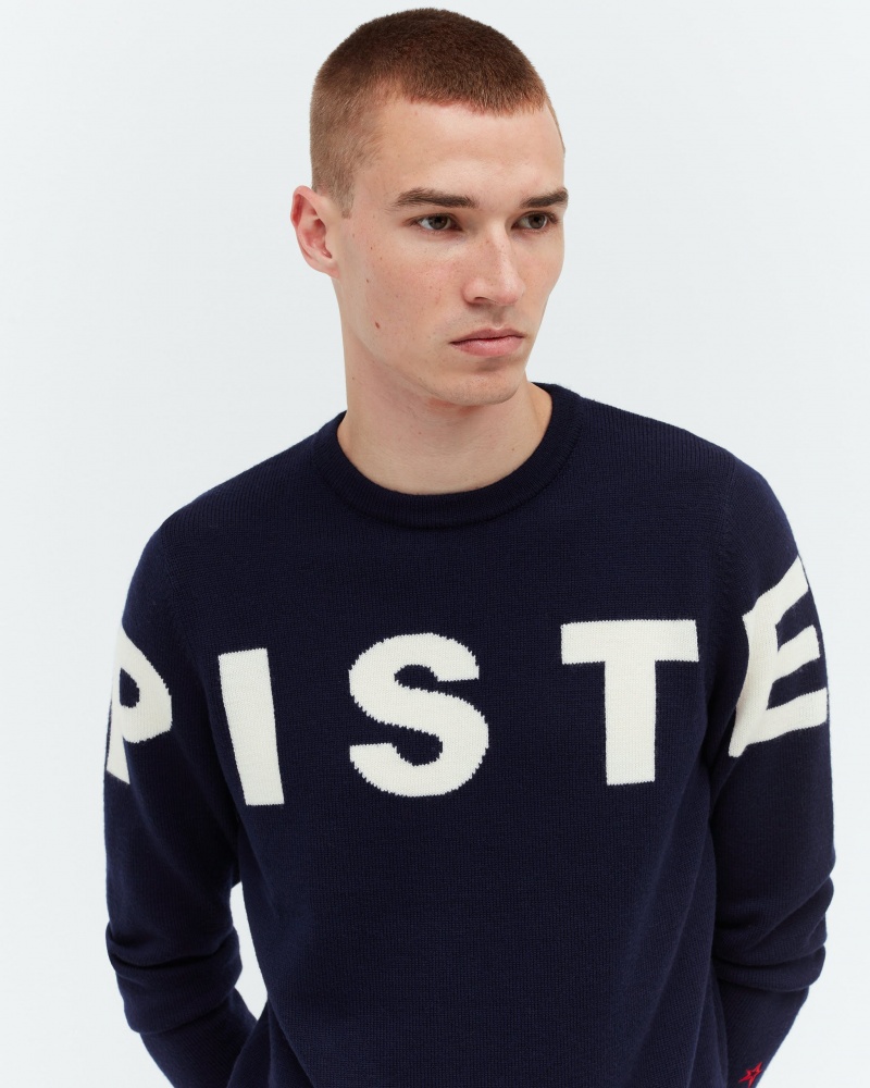 Perfect Moment Piste Merino Laine Pull Bleu Marine | 297135IWY