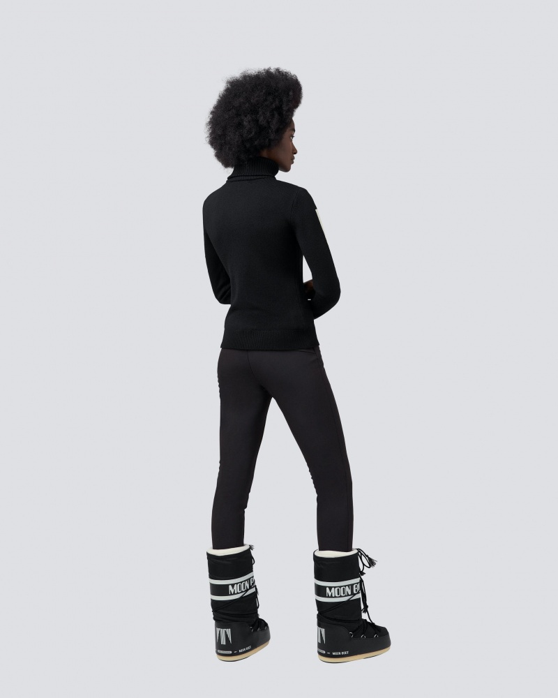 Perfect Moment Piste Merino Laine Pull Noir | 264079SRK
