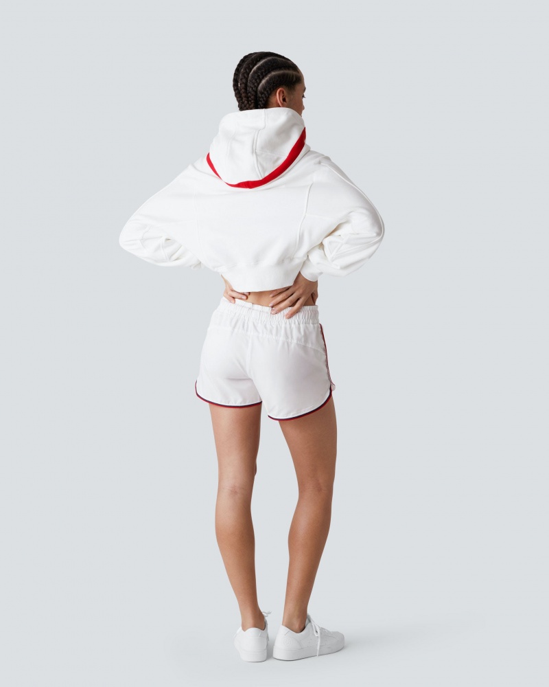 Perfect Moment Piste Shorts Blanche | 184076ZKE