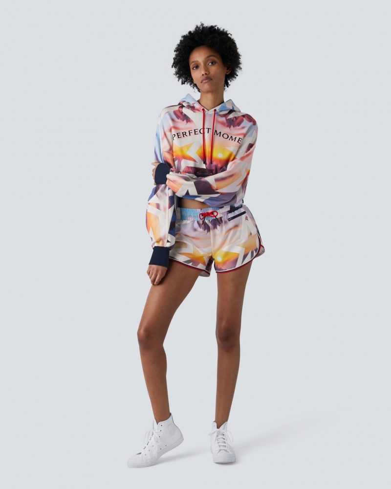 Perfect Moment Piste Shorts Ibiza Print | 341209PLR