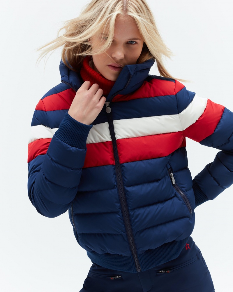 Perfect Moment Queenie Down Jacket Bleu Marine | 196452LHW