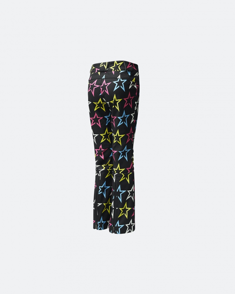 Perfect Moment Rainbow Star Print Aurora Flare Pant Noir | 270913OYE