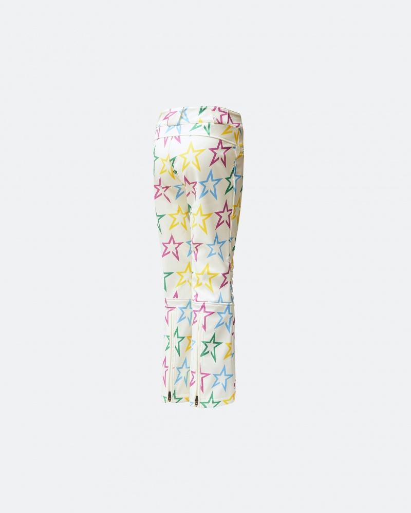 Perfect Moment Rainbow Star Print Aurora Flare Pant Blanche | 938752BLN