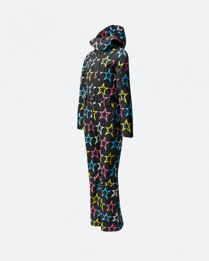 Perfect Moment Rainbow Star Ski Suit Noir | 605917OEH