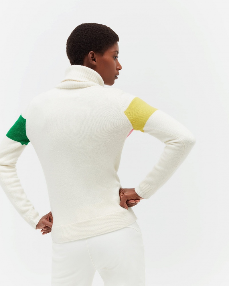 Perfect Moment Ski II Merino Laine Pull Blanche Rose | 127096KVO