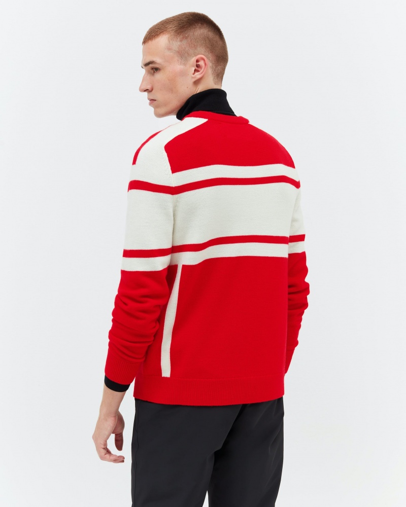 Perfect Moment Ski Merino Laine Pull Rouge | 546798CET