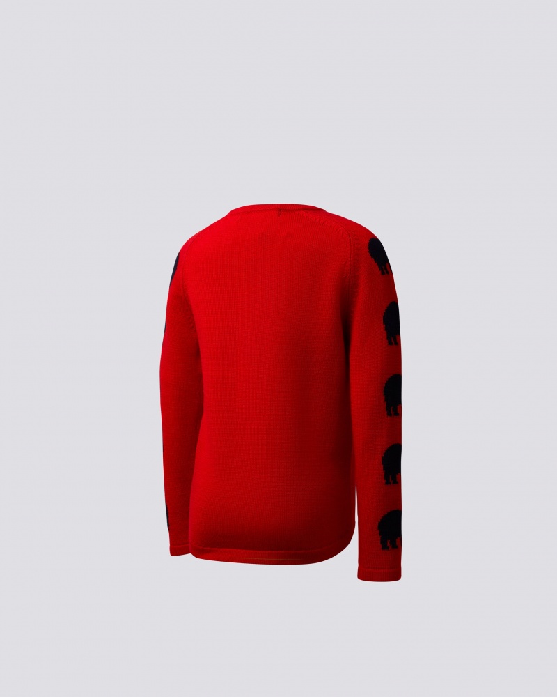 Perfect Moment Ski Merino Laine Pull Rouge | 160352CPM