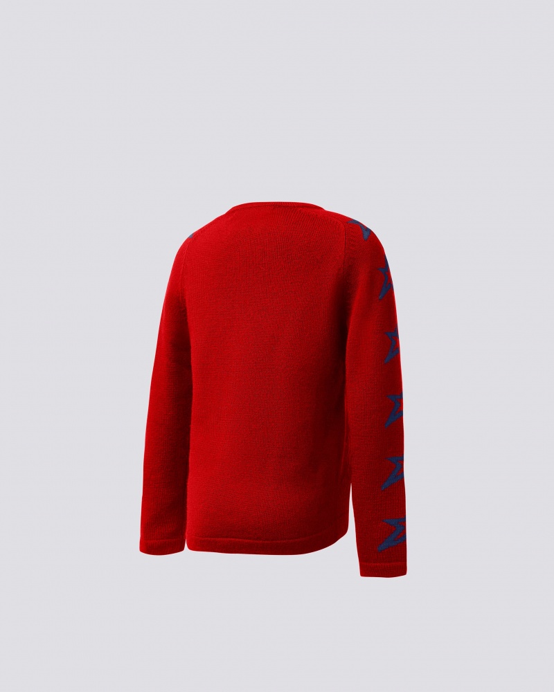 Perfect Moment Ski Merino Laine Pull Rouge | 981074UPX