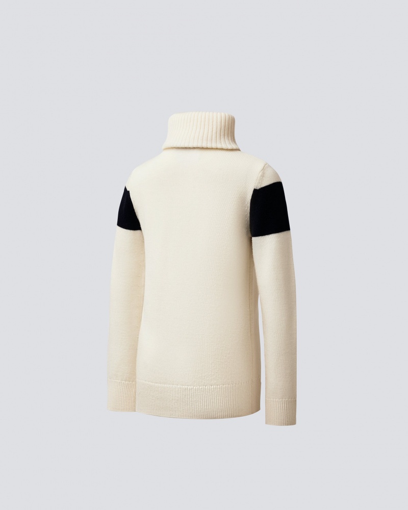 Perfect Moment Ski Merino Laine Turtleneck Blanche | 076492WGP
