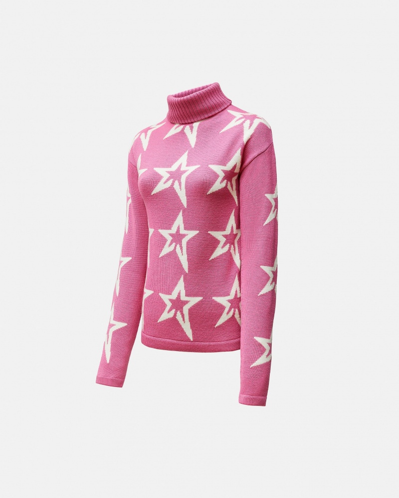 Perfect Moment Star Dust Merino Laine Pull Rose | 851294FUD