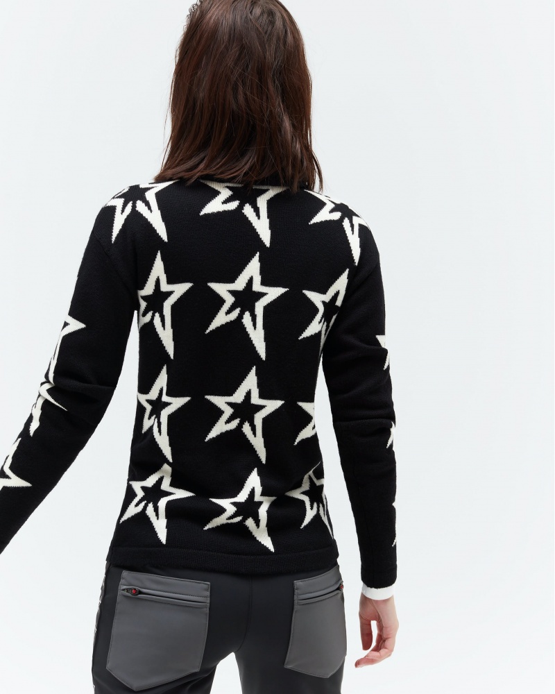 Perfect Moment Star Dust Merino Laine Pull Noir | 038569BWF