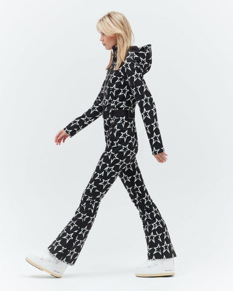 Perfect Moment Star Ski Suit Noir | 068541VGX