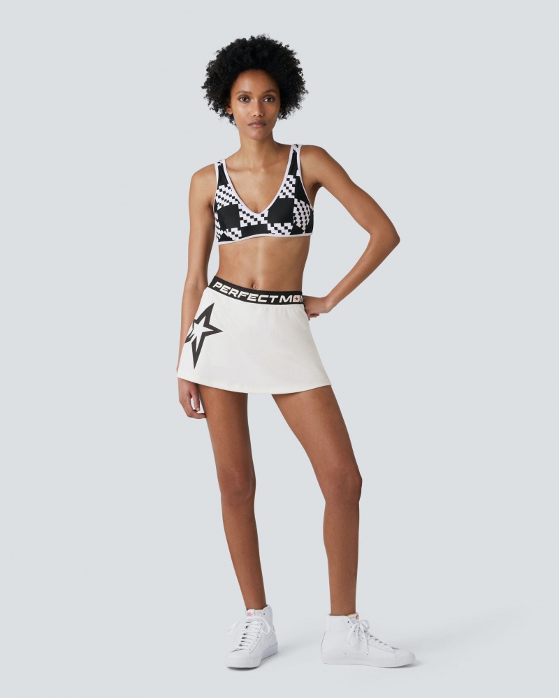 Perfect Moment Starlight Skirt Blanche Noir | 643827EAF