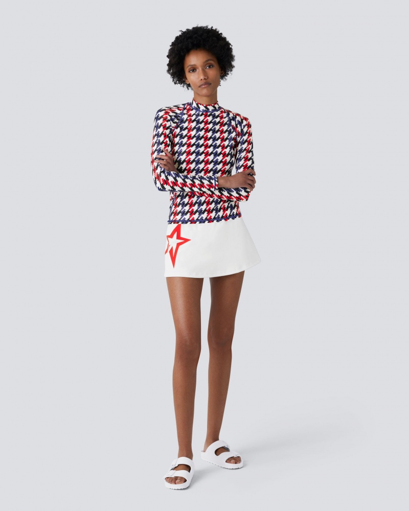 Perfect Moment Starlight Skirt Blanche Rouge | 251703EGT