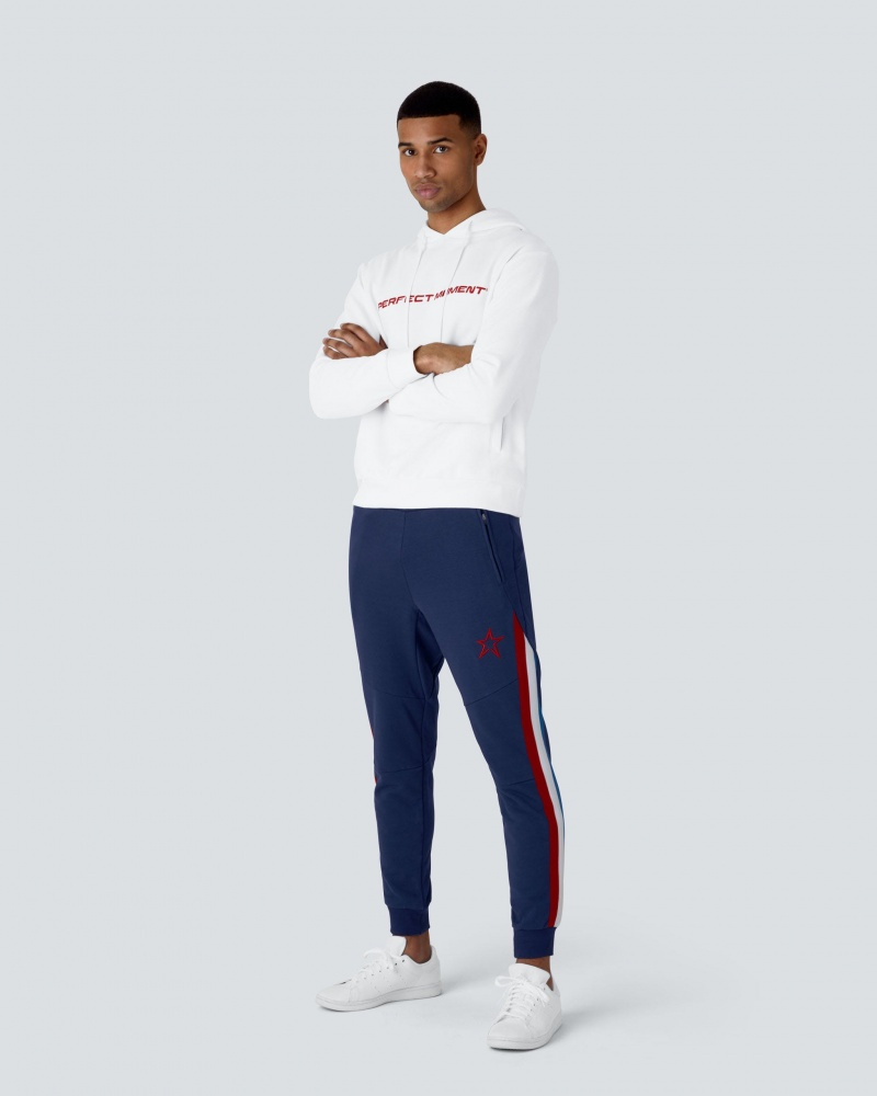 Perfect Moment Super Stripe Course Piste Pant Bleu Marine | 572406VPU