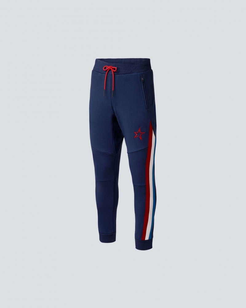 Perfect Moment Super Stripe Course Piste Pant Bleu Marine | 572406VPU