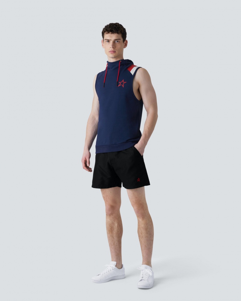 Perfect Moment Super Stripe Hoodie Fitness Top Bleu Marine | 349605XKI