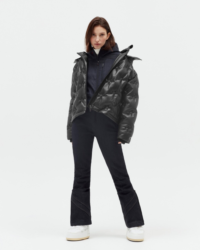 Perfect Moment Supernova Vegan Cuir Down Jacket Noir | 945273WAL