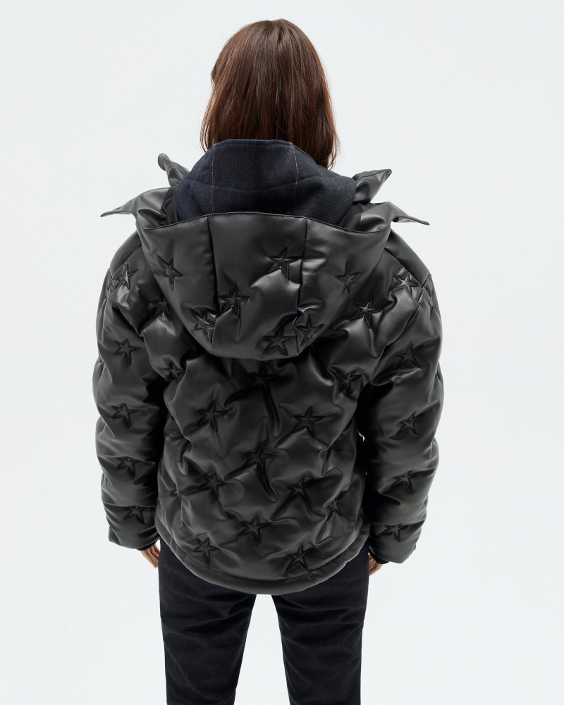 Perfect Moment Supernova Vegan Cuir Down Jacket Noir | 945273WAL