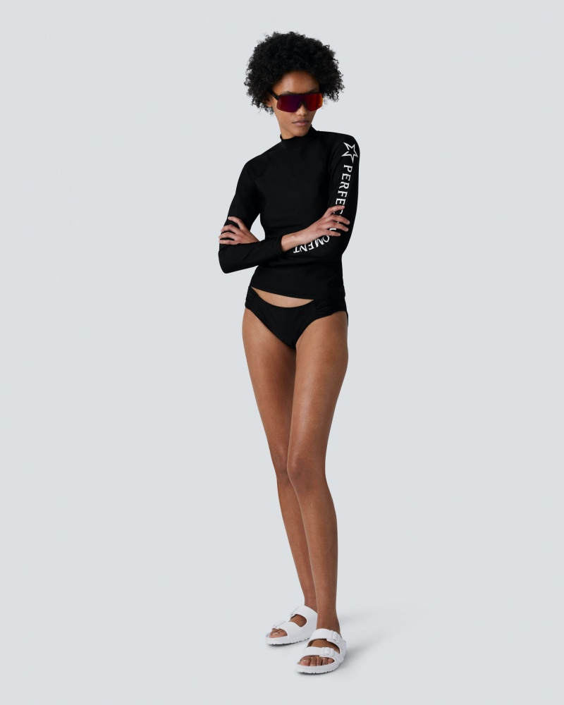 Perfect Moment Tempest Rash Guard Bikini Noir | 980761HEV