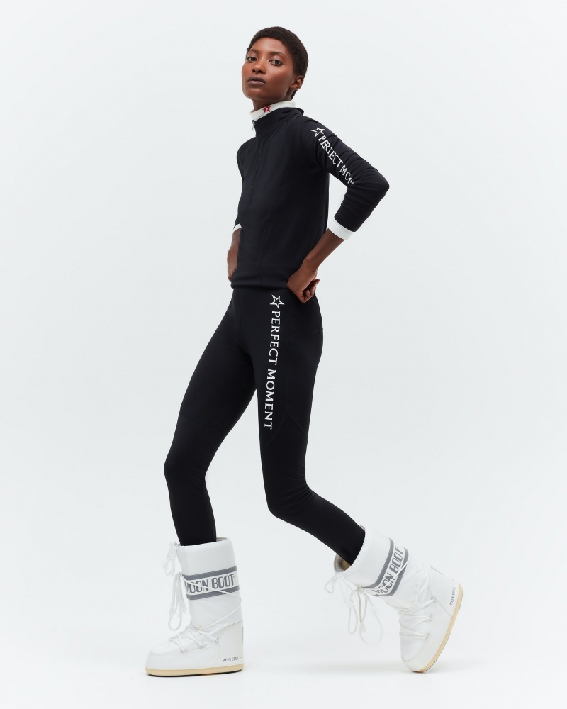 Perfect Moment Thermal Pant Back Seam Legging Noir | 938726OVS