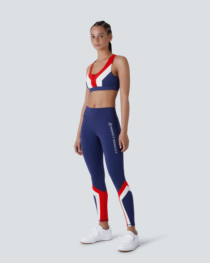 Perfect Moment Vale Fitness Top Bleu Marine | 963812ASR