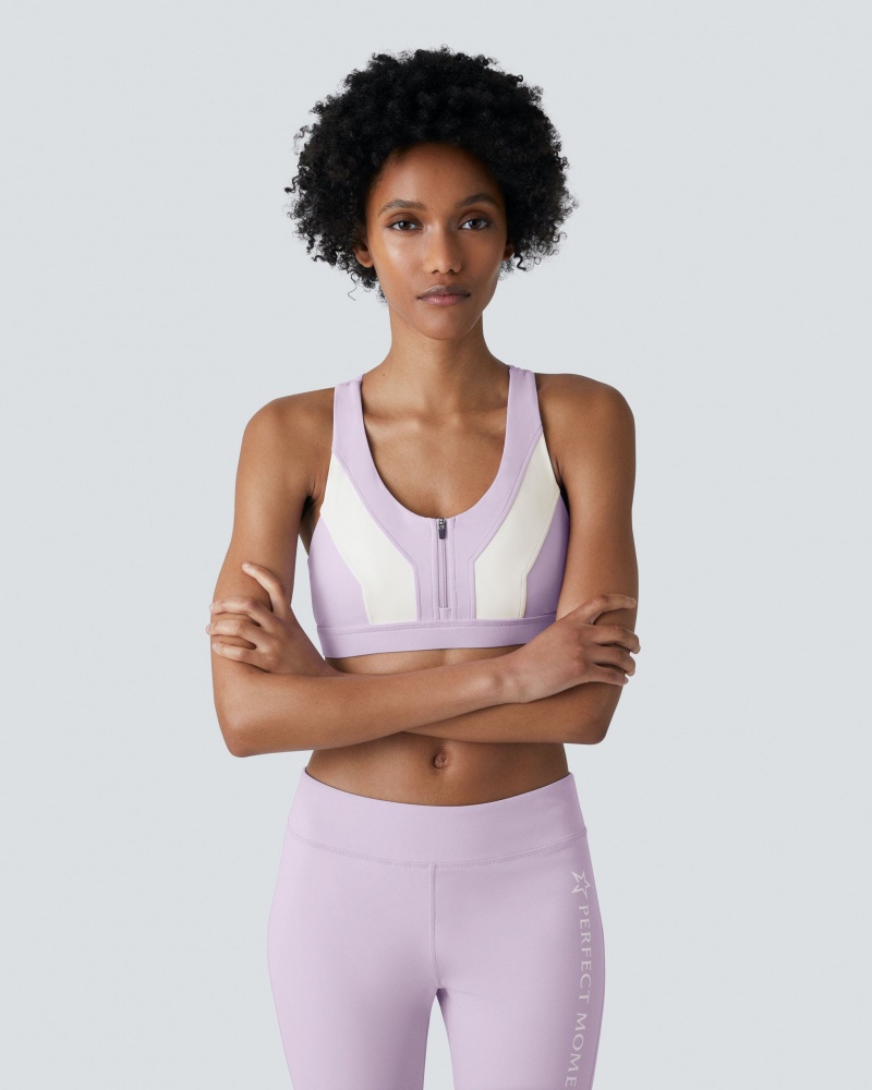 Perfect Moment Vale Fitness Top Pastel Lilac | 204675DCQ